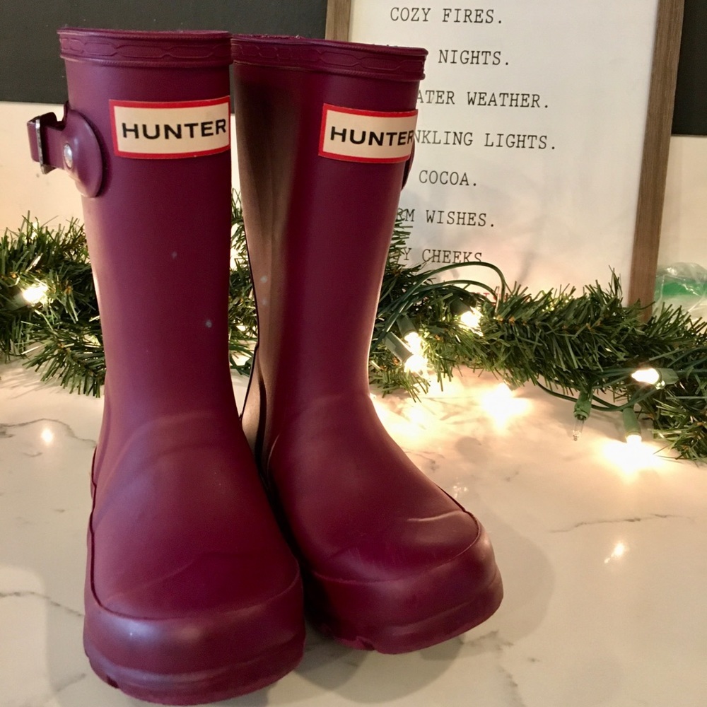 Girl toddler hunter boots size 9G